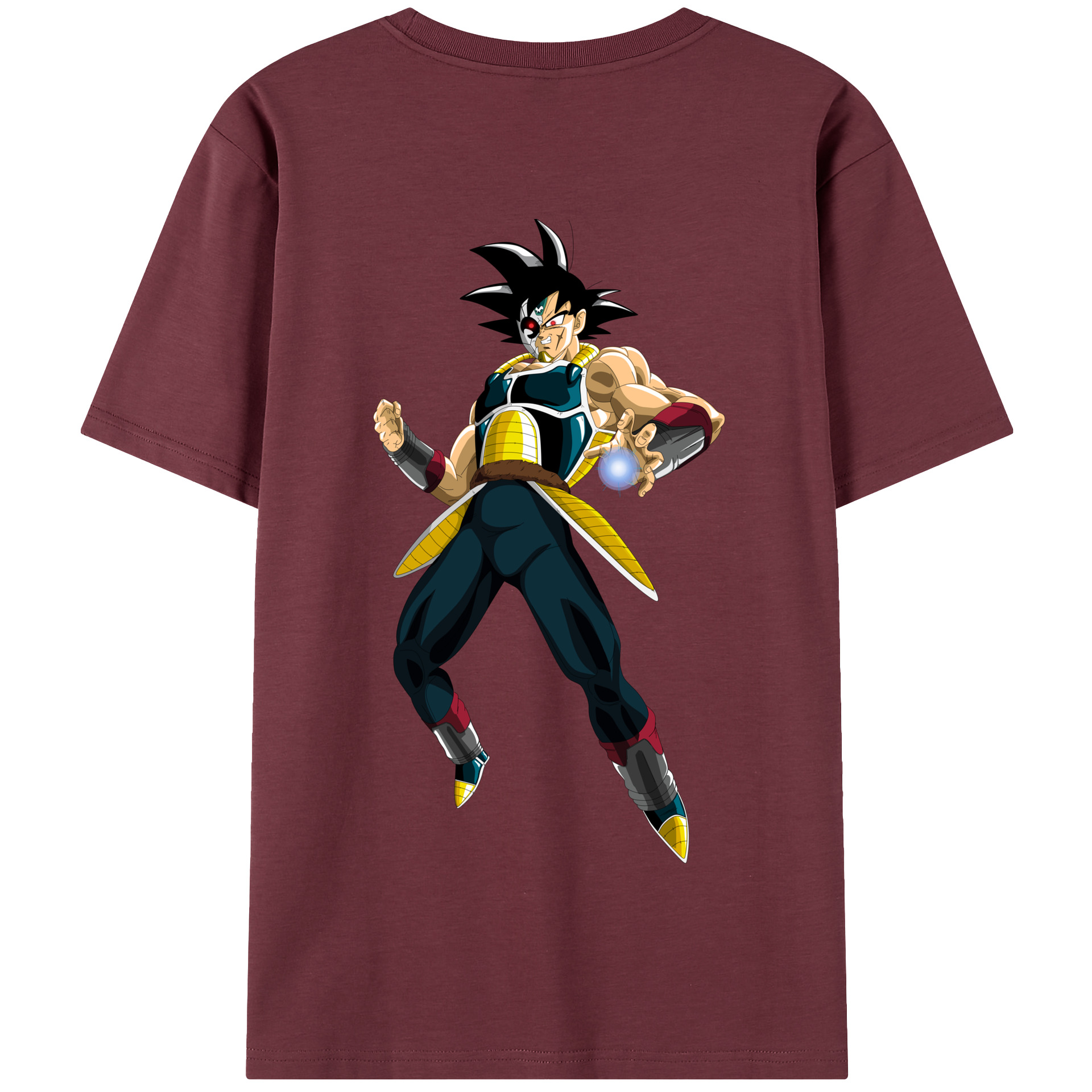 （画像用） ドラゴンボール バーダック DRAGON BALL Burdock 綿100％半袖Tシャツ（背面プリント）
